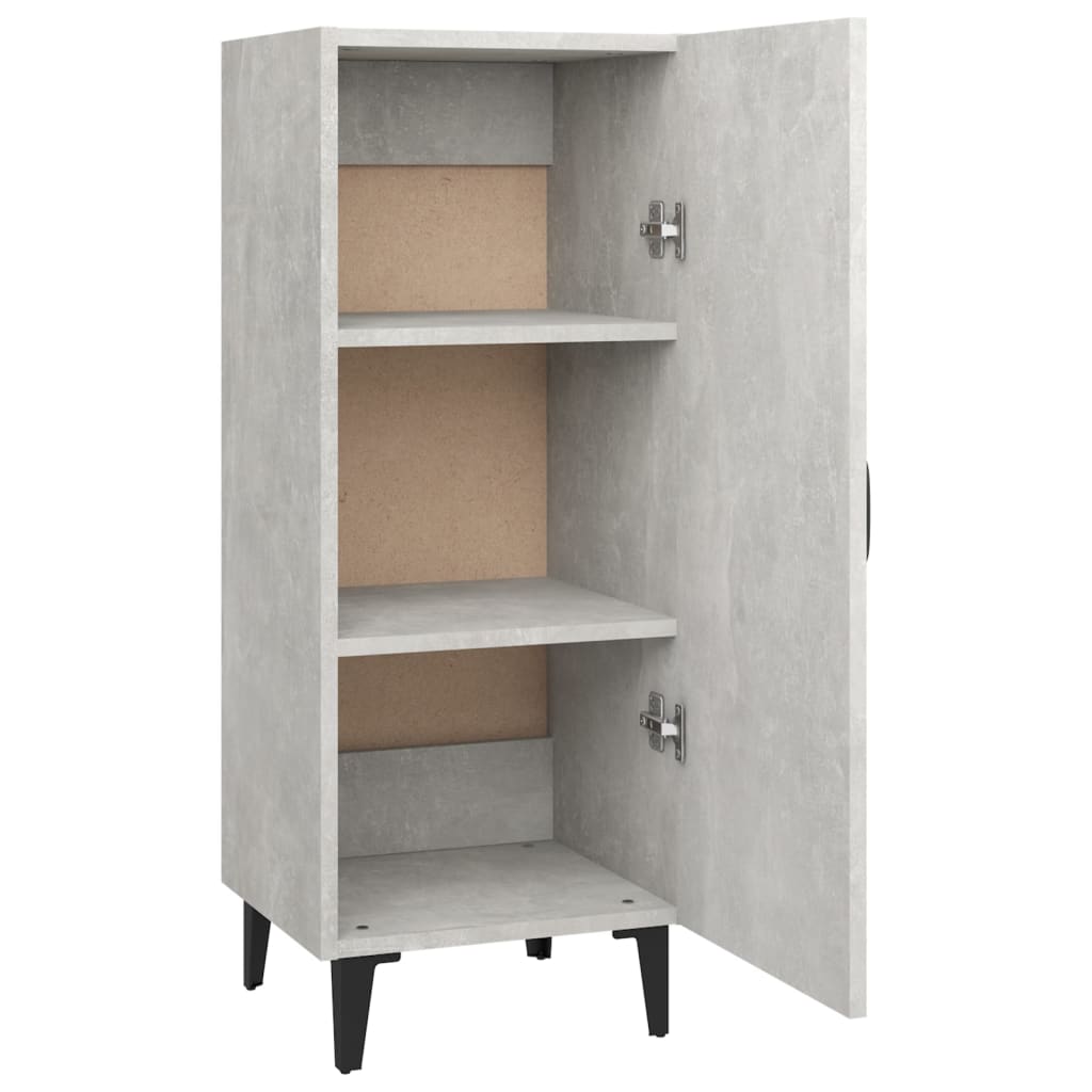 Concrete Grey Sideboard 34.5x34x90 cm Engineered Wood