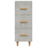 Buffet Gris béton 34,5x34x90 cm Bois d'ingénierie