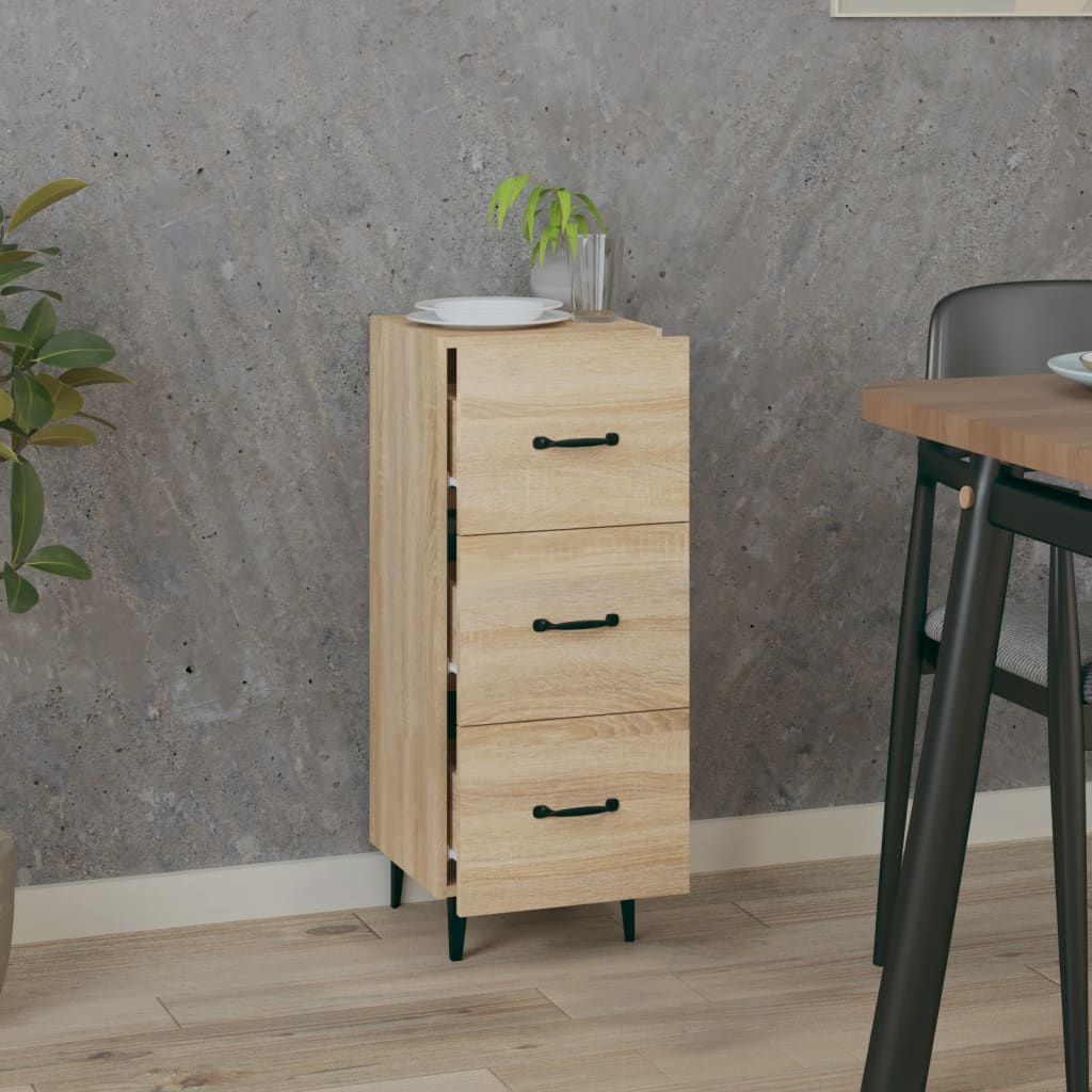 Sideboard Sonoma-Eiche 34,5x34x90 cm Holzwerkstoff