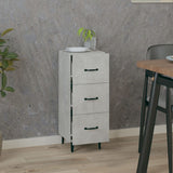 Concrete Grey Sideboard 34.5x34x90 cm Engineered Wood