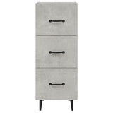 Concrete Grey Sideboard 34.5x34x90 cm Engineered Wood