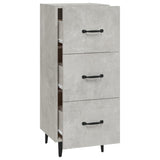 Concrete Grey Sideboard 34.5x34x90 cm Engineered Wood