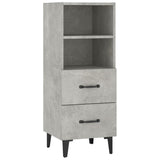 Sideboard Betongrau 34,5x34x90 cm Holzwerkstoff