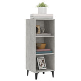 Betongraues Sideboard 34,5 x 32,5 x 90 cm, Holzwerkstoff