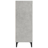 Betongraues Sideboard 34,5 x 32,5 x 90 cm, Holzwerkstoff