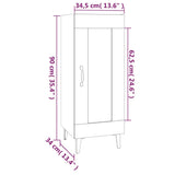 Buffet Blanc 34,5x34x90 cm Bois d'ingénierie