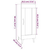 Sideboard Betongrau 34,5x34x90 cm Holzwerkstoff