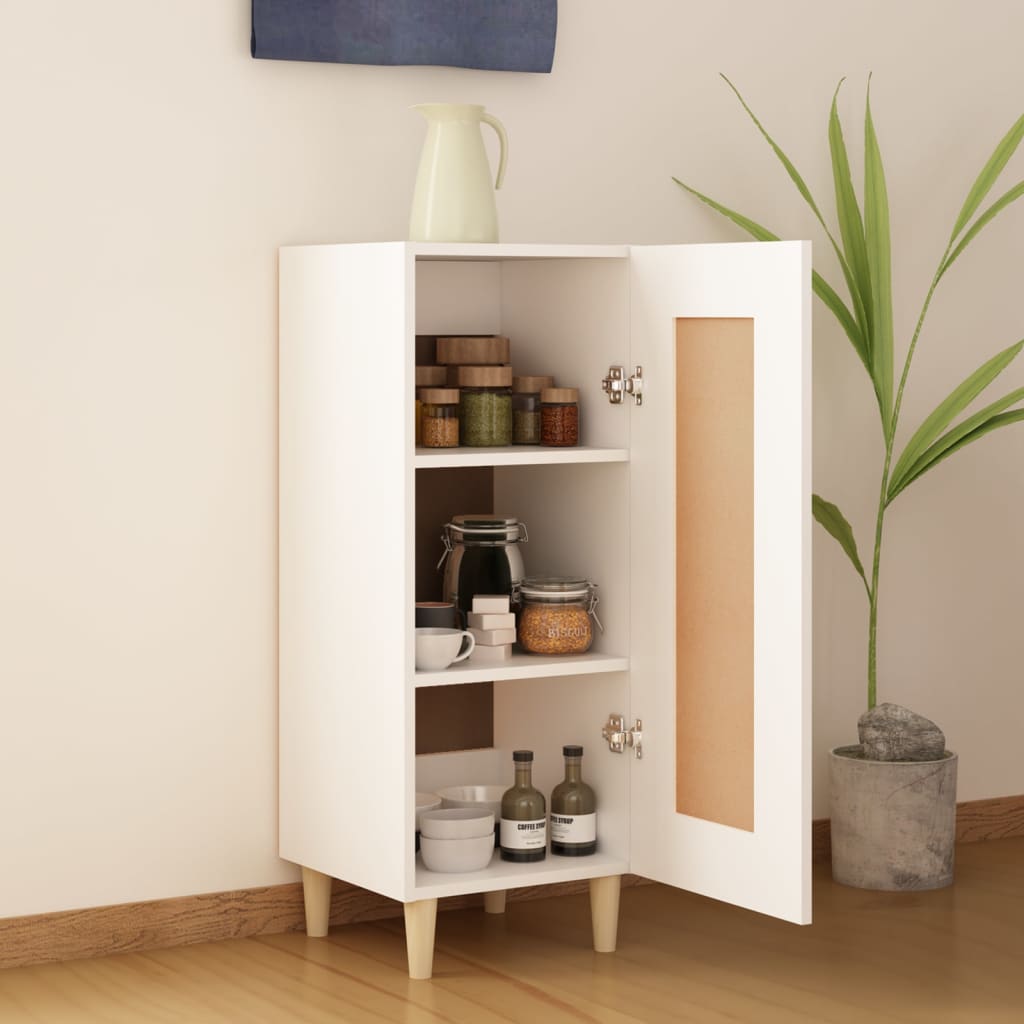 Buffet blanc 34,5x34x90 cm bois d'ingénierie