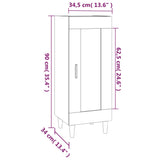 Buffet blanc 34,5x34x90 cm bois d'ingénierie