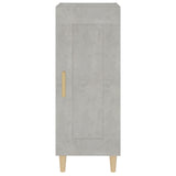 Buffet Gris béton 34,5x34x90 cm Bois d'ingénierie