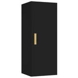 Armoire murale Noir 34,5x34x90 cm Bois d'ingénierie