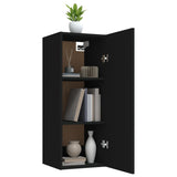 Armoire murale Noir 34,5x34x90 cm Bois d'ingénierie