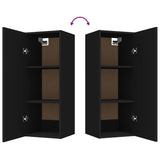 Armoire murale Noir 34,5x34x90 cm Bois d'ingénierie