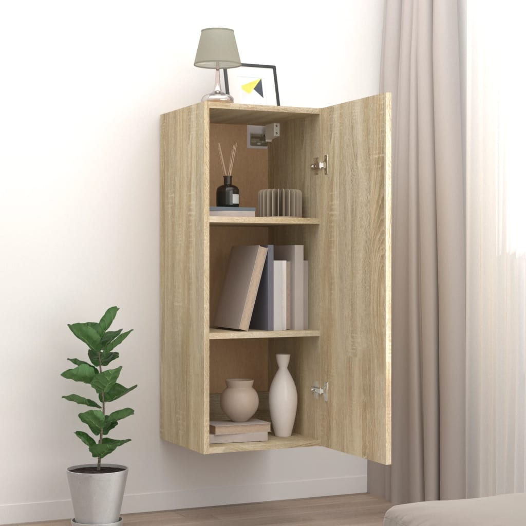 Armoire murale Chêne sonoma 34,5x34x90 cm Bois d'ingénierie