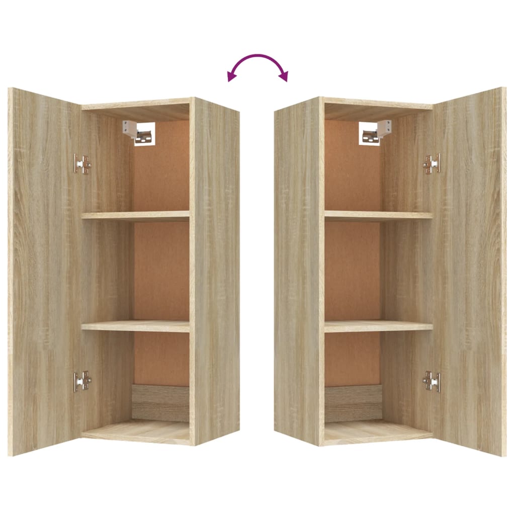 Armoire murale Chêne sonoma 34,5x34x90 cm Bois d'ingénierie