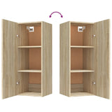 Armoire murale Chêne sonoma 34,5x34x90 cm Bois d'ingénierie