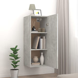 Armoire murale Gris béton 34,5x34x90 cm Bois d'ingénierie