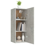 Armoire murale Gris béton 34,5x34x90 cm Bois d'ingénierie