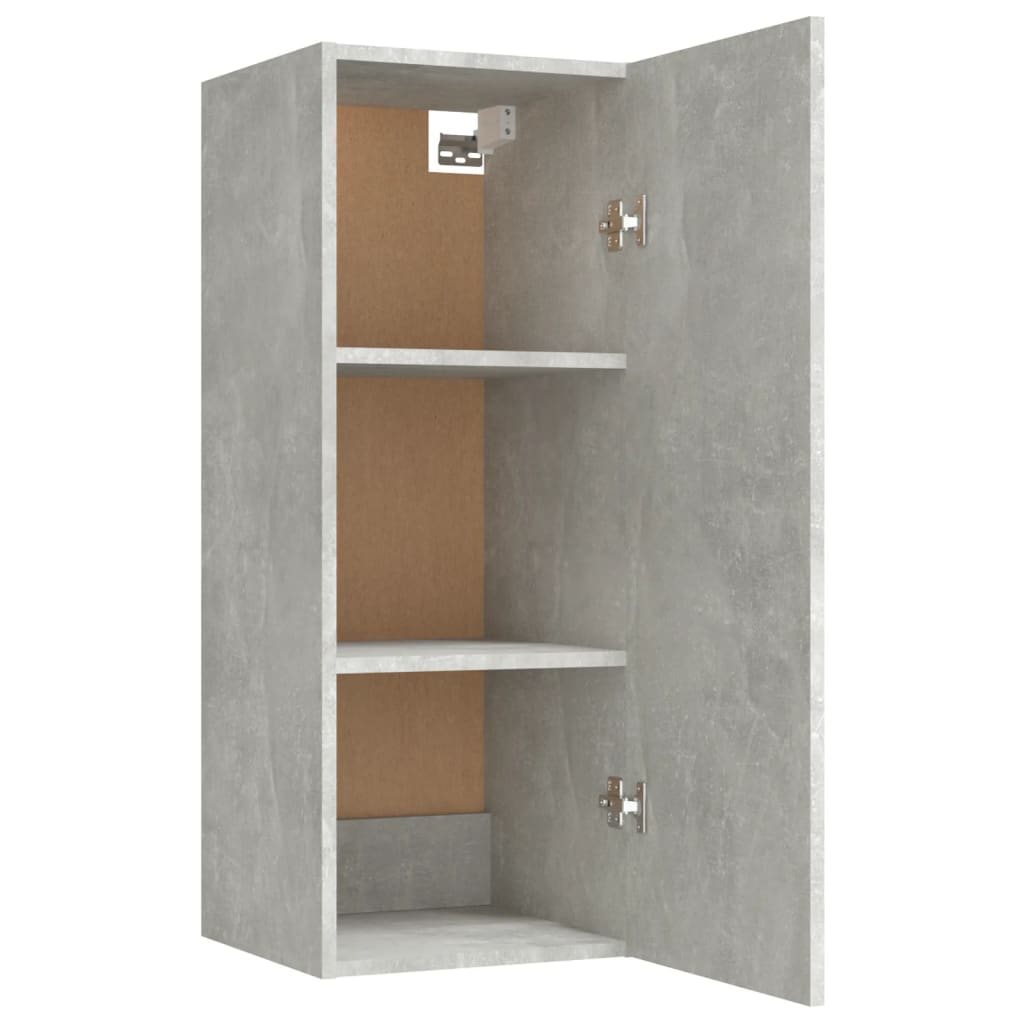 Armoire murale Gris béton 34,5x34x90 cm Bois d'ingénierie