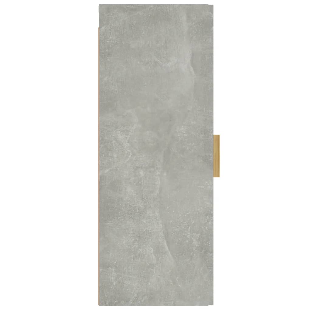 Armoire murale Gris béton 34,5x34x90 cm Bois d'ingénierie