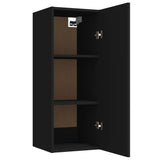 Armoire murale suspendue Noir 34,5x34x90 cm Bois d'ingénierie