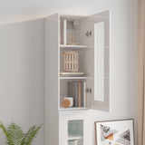 Armoire murale suspendue Blanc brillant 34,5x34x90 cm