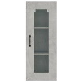 Armoire murale suspendue Gris béton 34,5x34x90 cm