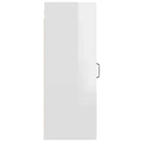 Armoire murale suspendue Blanc brillant 34,5x34x90 cm