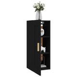 Armoire murale Noir 35x34x90 cm Bois d'ingénierie