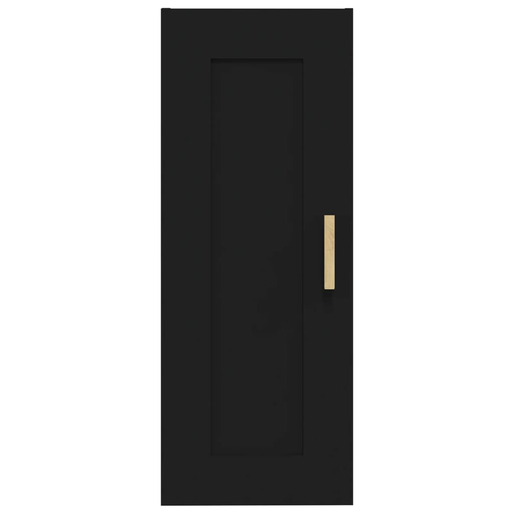 Armoire murale Noir 35x34x90 cm Bois d'ingénierie