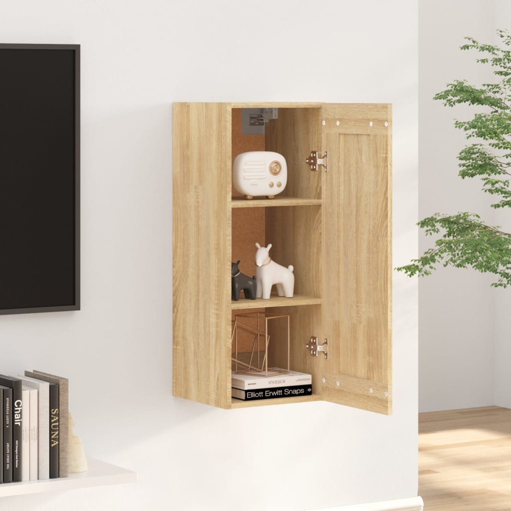 Armoire murale Chêne sonoma 35x34x90 cm Bois d'ingénierie