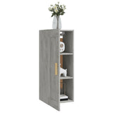 Armoire murale Gris béton 35x34x90 cm Bois d'ingénierie