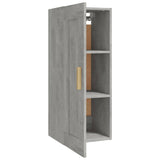 Armoire murale Gris béton 35x34x90 cm Bois d'ingénierie