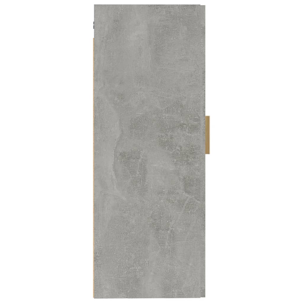 Armoire murale Gris béton 35x34x90 cm Bois d'ingénierie