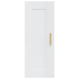 Armoire murale Blanc brillant 35x34x90 cm Bois d'ingénierie