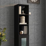 Armoire murale Noir 34,5x32,5x90 cm Bois d'ingénierie