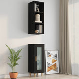 Armoire murale Noir 34,5x32,5x90 cm Bois d'ingénierie