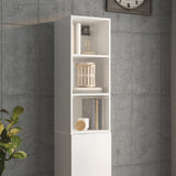 Wall cabinet Glossy white 34.5x32.5x90 cm Engineered wood