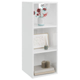 Wall cabinet Glossy white 34.5x32.5x90 cm Engineered wood