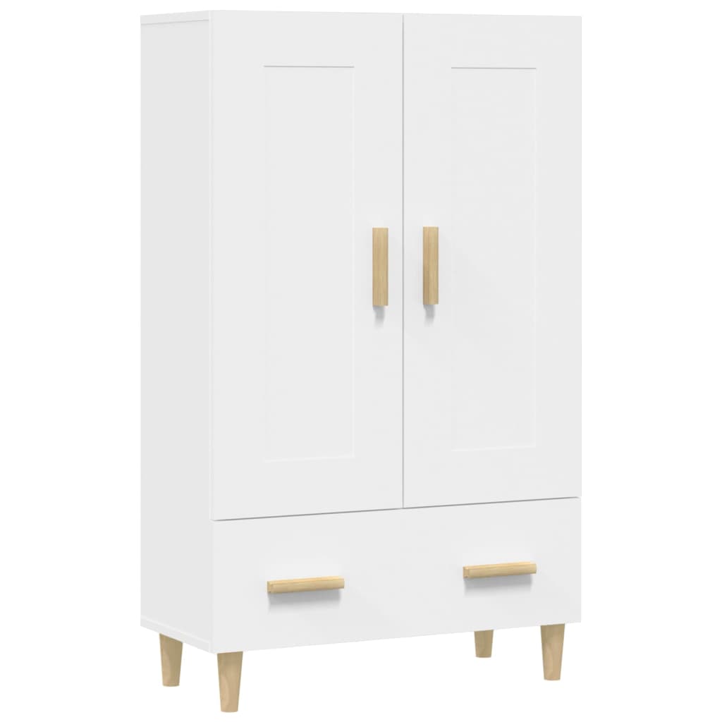 Buffet haut Blanc 70x31x115 cm Bois d'ingénierie