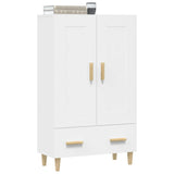 Buffet haut Blanc 70x31x115 cm Bois d'ingénierie