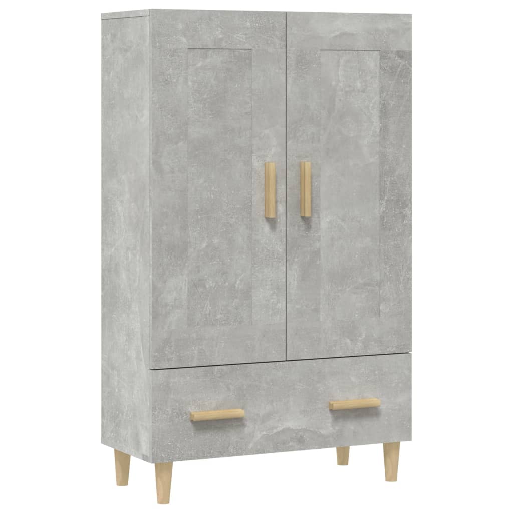 High sideboard Concrete gray 70x31x115 cm Engineered wood