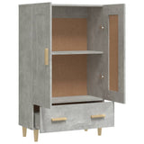 High sideboard Concrete gray 70x31x115 cm Engineered wood