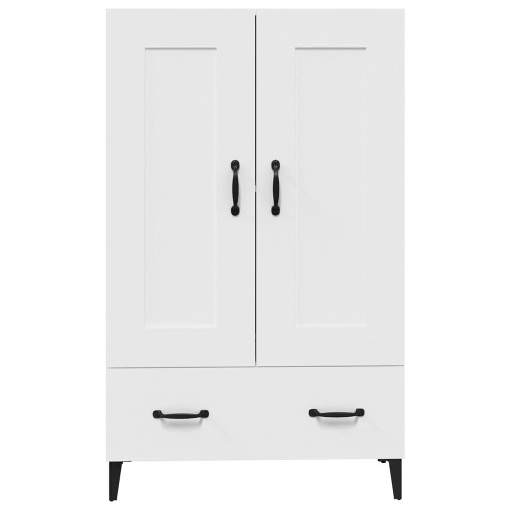 Buffet haut Blanc 70x31x115 cm Bois d'ingénierie