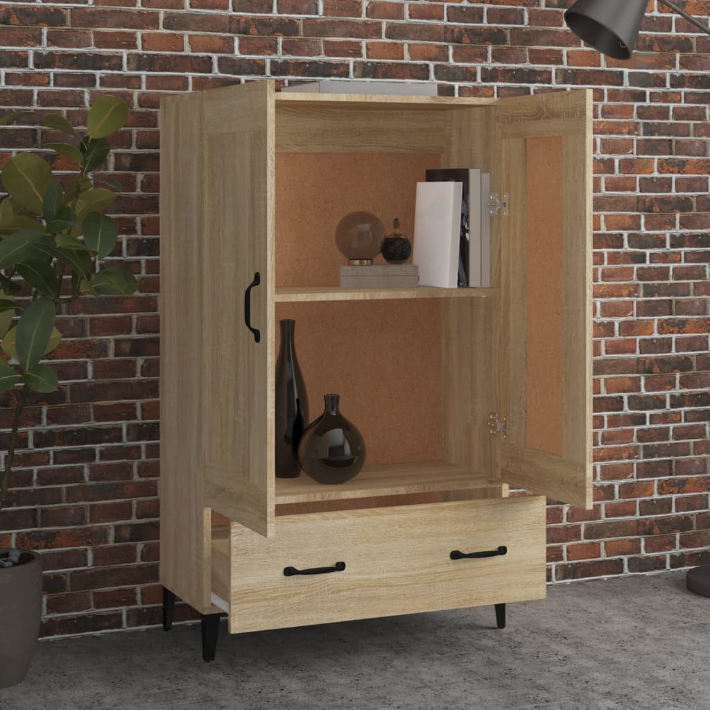 Buffet haut Chêne sonoma 70x31x115 cm Bois d'ingénierie