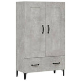 High sideboard Concrete gray 70x31x115 cm Engineered wood