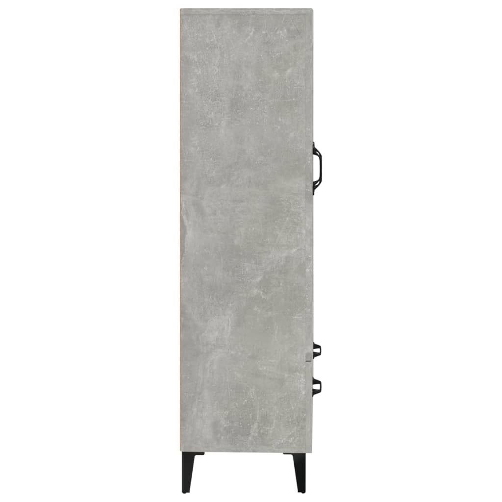 High sideboard Concrete gray 70x31x115 cm Engineered wood