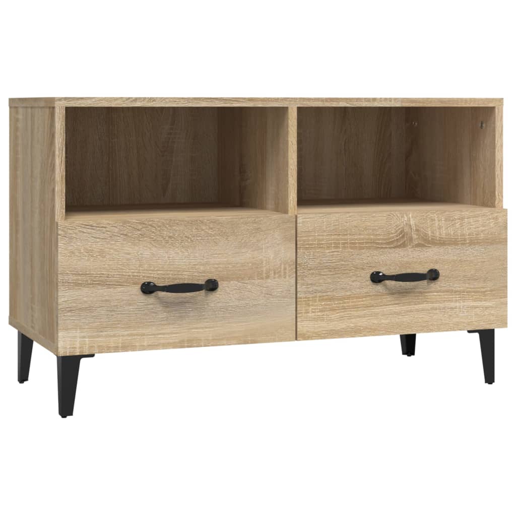 Meuble TV Chêne sonoma 80x36x50 cm Bois d'ingénierie