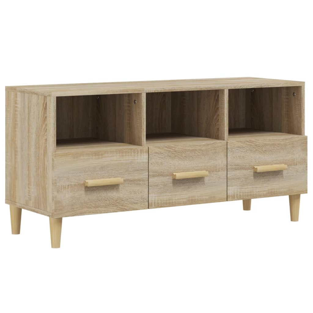 Meuble TV Chêne sonoma 102x36x50 cm Bois d'ingénierie