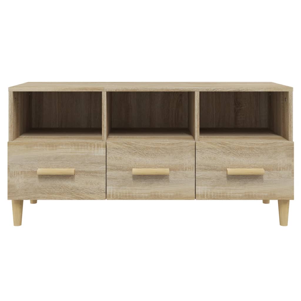 Meuble TV Chêne sonoma 102x36x50 cm Bois d'ingénierie